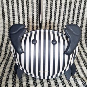 MAKE AN OFFER Kate Spade Blazer Blue White Stripe Crab Shelly Brand New With tag